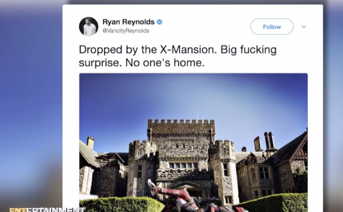 ชาวเน็ตฮือฮา “ไรอัน เรย์โนลด์” เยี่ยมคฤหาสน์ X ในกองถ่าย Deadpool 2