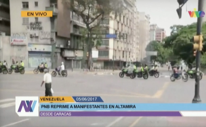 ผู้ประท้วงปะทะเจ้าหน้าที่ความมั่นคงในเวเนซุเอลา