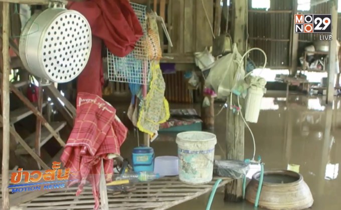 น้ำไหลเข้าท่วมทุ่งนา จ.นครสวรรค์