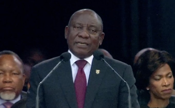 ปธน.แอฟริกาใต้สาบานตนเข้ารับตำแหน่ง