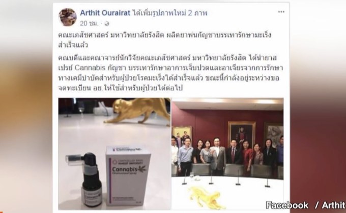 อย.แจง “ยาพ่นกัญชารักษามะเร็ง” ยังอยู่ขั้นพัฒนา