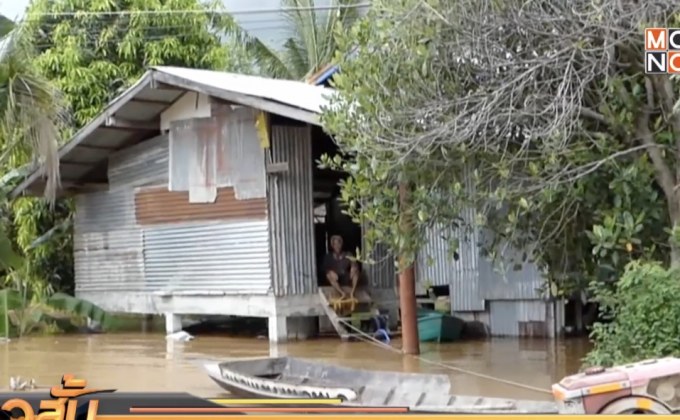 จ.สุโขทัย น้ำยมเริ่มลดแต่ยังมี 2 อำเภอน้ำท่วมสูง