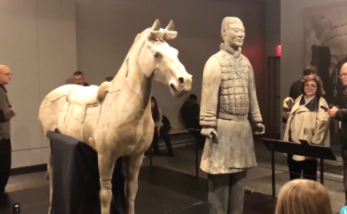 รูปปั้นทหารจิ๋นซียังจัดแสดงในสหรัฐแม้ไร้นิ้วโป้ง