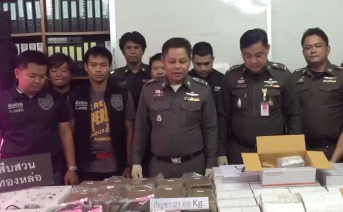 รวบหนุ่มเพาะกัญชาเสพ-ขาย ส่งไปรษณีย์