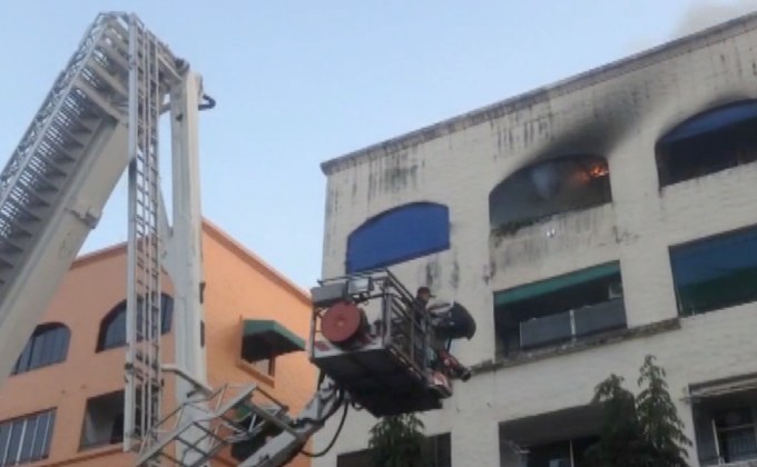 ไฟไหม้ห้องพักในคอนโดมิเนียม ชั้น 5 จ.ชลบุรี