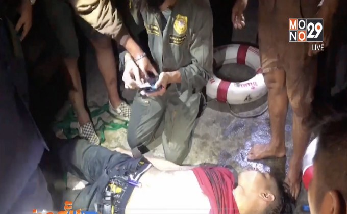 กระโดดคลองแสนแสบหนีด่านตำรวจ