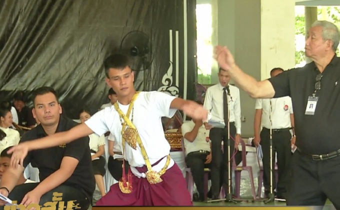 ซ้อมโขนพระราชทานเตรียมแสดงงานมหรสพสมโภช