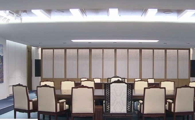 เผยห้องประชุมประวัติศาสตร์ระหว่างผู้นำสองเกาหลี
