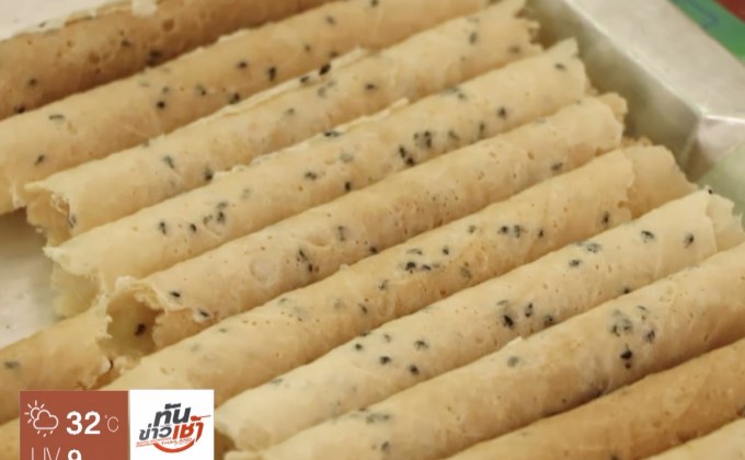 บ้านบางโตนดต้นตำรับทองม้วน-ทองพับโบราณ