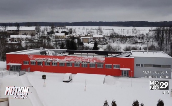 หลังคาสนามกีฬาในเชคถล่ม