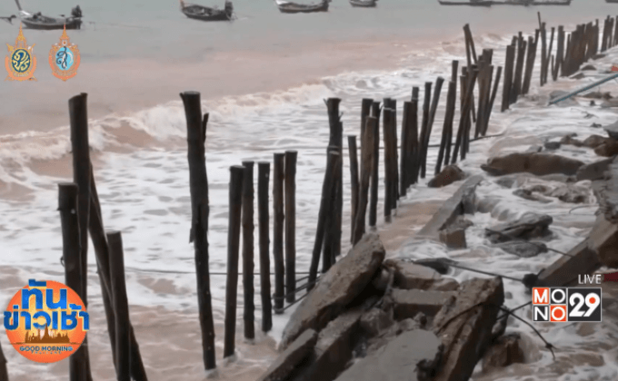 ชาวบ้านเกาะลิบงเดือดร้อน น้ำทะเลเซาะที่ดินหวั่นบ้านถล่ม