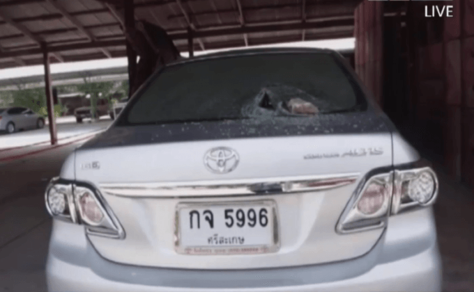 ควบคุมตัววัยรุ่นทุบรถส่งเรือนจำ จ.ศรีสะเกษ