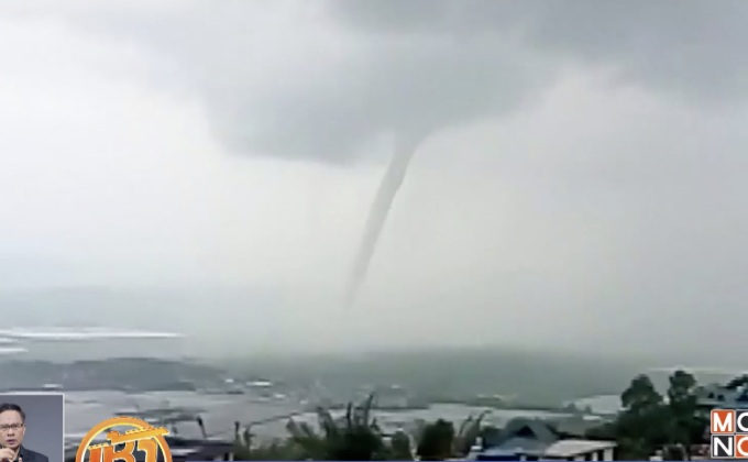 เกิดพายุทอร์นาโดในเขตสิบสองปันนาของจีน