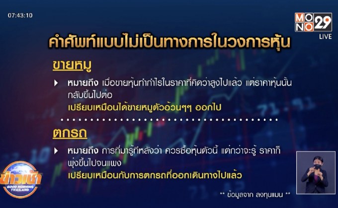 คำศัพท์แบบไม่เป็นทางการในวงการหุ้น