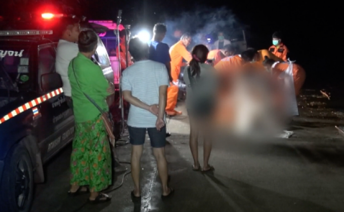 เหตุกระโดดสะพานฆ่าตัวตาย จ.กาญจนบุรี