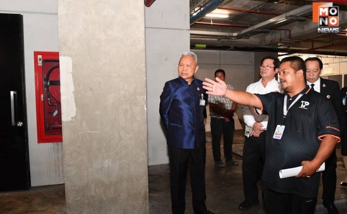 สาเหตุเกิดจากน้ำขัง! “ประธานโสภณ” นำทีมตรวจรัฐสภา แจงภาพน้ำขัง-ขยะลอย เป็นขั้นตอนการทำความสะอาด หลังฝนตกหนัก