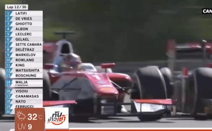 “อัลบอน” สร้างประวัติศาสตร์นักแข่งไทยคนที่ 2 ลุยเอฟวัน