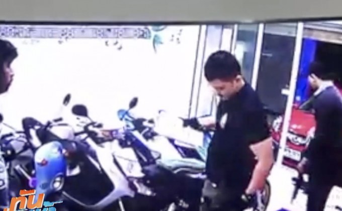 ป.ป.ส.ยันชายในคลิปถือปืนบุกอู่ทำสี ไม่ใช่เจ้าพนักงาน