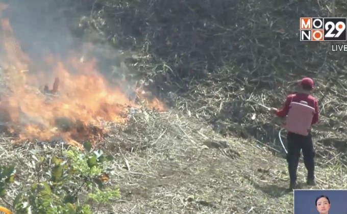 ซ้อมระดมพลดับไฟป่าชายแดนไทย-เมียนมา จ.แม่ฮ่องสอน