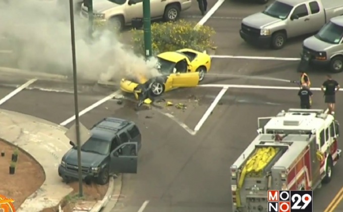 ผู้ต้องสงสัยซิ่งรถหนีตำรวจจนเกิดอุบัติเหตุ