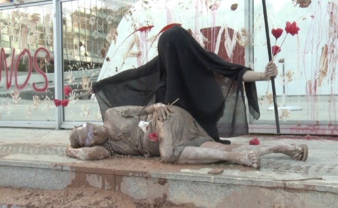 ประท้วงเหตุการณ์เขื่อนถล่มในบราซิล