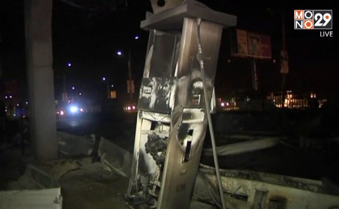 ปั๊มน้ำมันเยเมนถูกโจมตีทางอากาศ