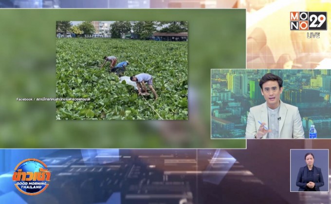 ชื่นชม 2 นรต.ลงน้ำช่วยเรือติดผักตบชวา