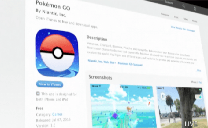Pokemon Go ขึ้นอันดับ 1 แอปยอดนิยมในสหรัฐฯ