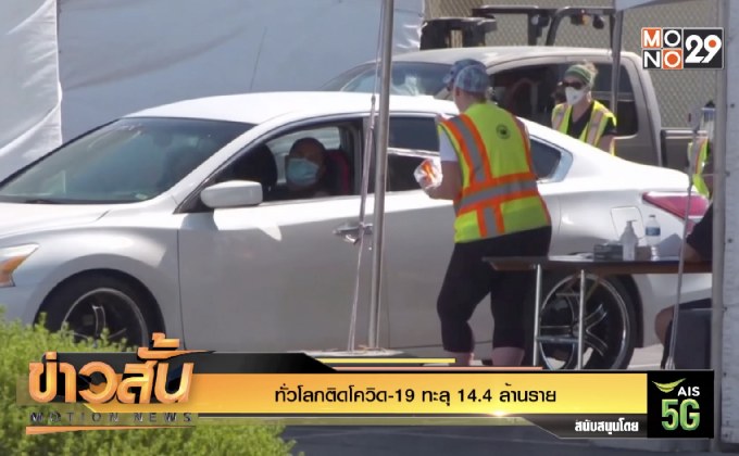 ทั่วโลกติดโควิด-19 ทะลุ 14.4 ล้านราย