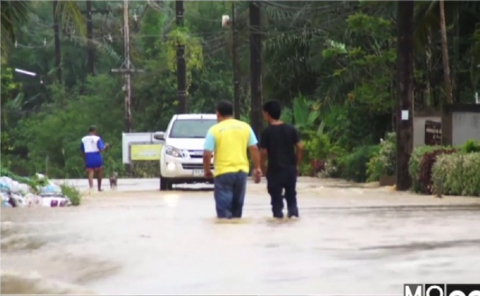 น้ำท่วม 4 ตำบล อ.เมืองชุมพร