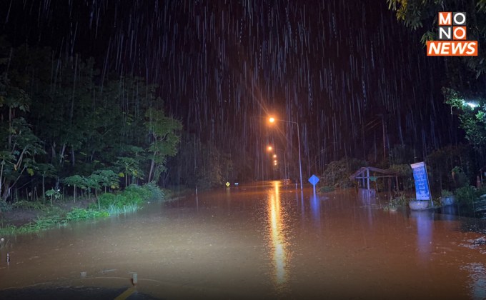 เพชรบูรณ์ผวากลางดึก! ฝนตกหนักน้ำป่าไหลทะลักเข้าท่วมบ้านเรือนปชช. ในตำบลศิลา