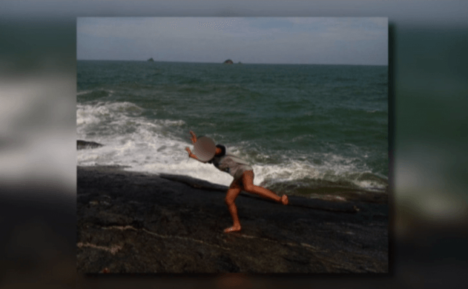 หนุ่มถ่ายรูปเพลินพลัดตกโขดหินจมทะเลเสียชีวิต