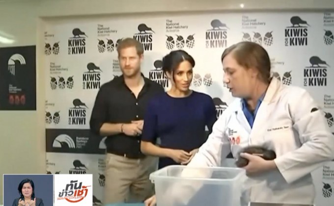 เจ้าชายแฮร์รี่-เมแกนตั้งชื่อลูกนกกีวี