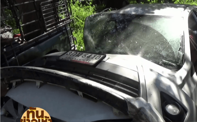 เก๋งประสานงากระบะขนคนงานเก็บลำไย ดับคาที่ 3 ศพ