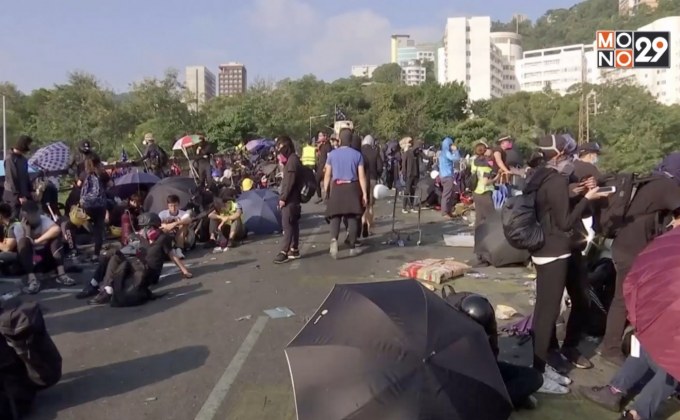 ฮ่องกงรับมือเหตุวุ่นวายเป็นวันที่ 3