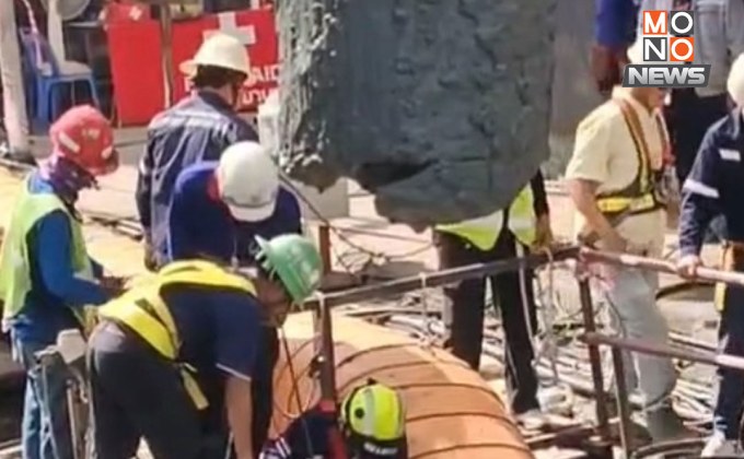ยังไร้ร่าง “นายดาว” คนงานตกหลุมหลานหลวง ฝนถล่ม-โคลนขวางกู้ภัย