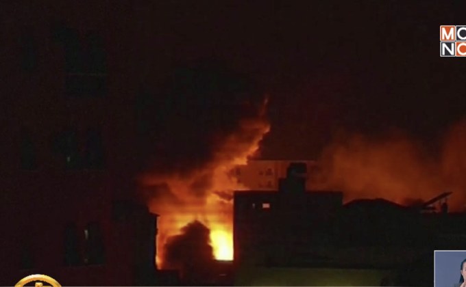 อิสราเอลโจมตีทางอากาศฉนวนกาซ่า