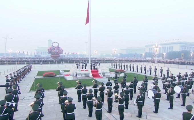 จีนประกอบพิธีเนื่องในวันชาติจีน