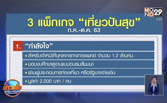 ครม.ไฟเขียว 3 แพ็คเกจกระตุ้นท่องเที่ยว