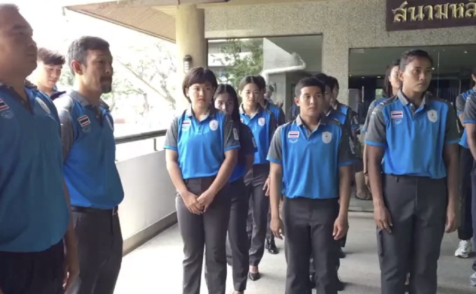 นักรักบี้เข้าพิธีรับมอบเสื้อทีมชาติก่อนลุย อช.เกมส์