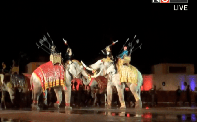 ซ้อมใหญ่พิธีเปิดอุทยานราชภักดิ์