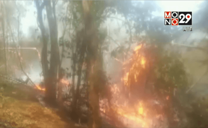 ไฟไหม้สวนทุเรียนชื่อดังเมืองอุตรดิตถ์