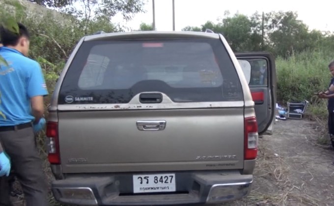 พบรถกระบะใช้ก่อเหตุยิงแม่ค้าร้านอาหารทะเลเสียชีวิต