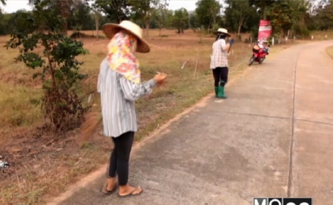 ทำแนวกันไฟหลังสภาพอากาศแห้ง จ.ลำปาง