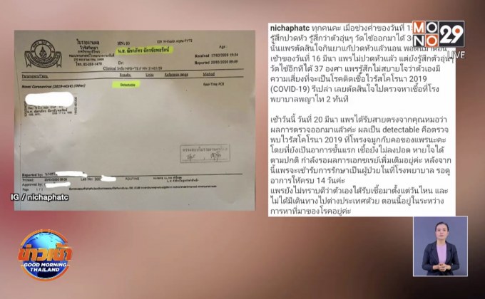 ดาราใกล้ชิด “แพรวา” พร้อมใจโชว์ผลตรวจ “โควิด-19”