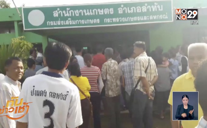 ชาวสวนปาล์มน้ำมัน แห่ลงทะเบียนรับความช่วยเหลือ