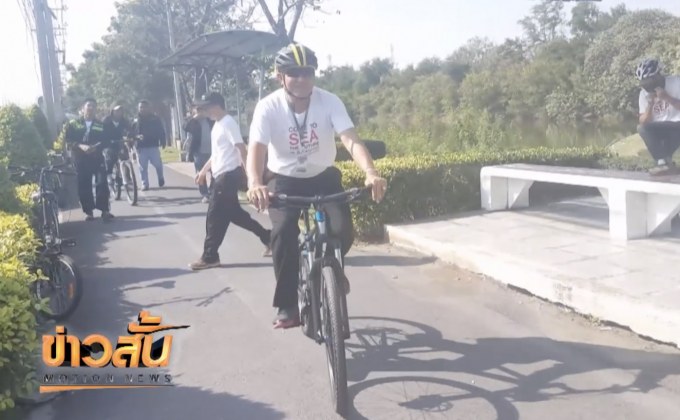 จัดระเบียบ จยย.วิ่งบนทางเท้า จ.สมุทรปราการ