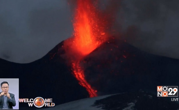 ภูเขาไฟในอิตาลีปะทุครั้งแรกของปีนี้