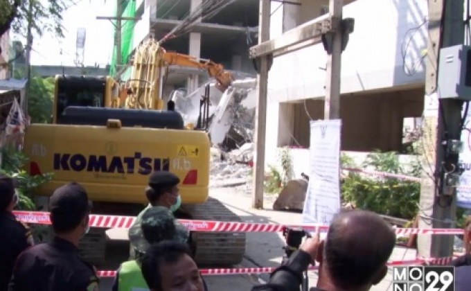 เร่งกู้ร่าง  2 ศพ เหยื่ออาคารถล่ม ย่านสุขุมวิท 87