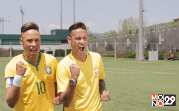 “เนย์มาร์” ตะลึงเจอหุ่นขี้ผึ้งฝาแฝด